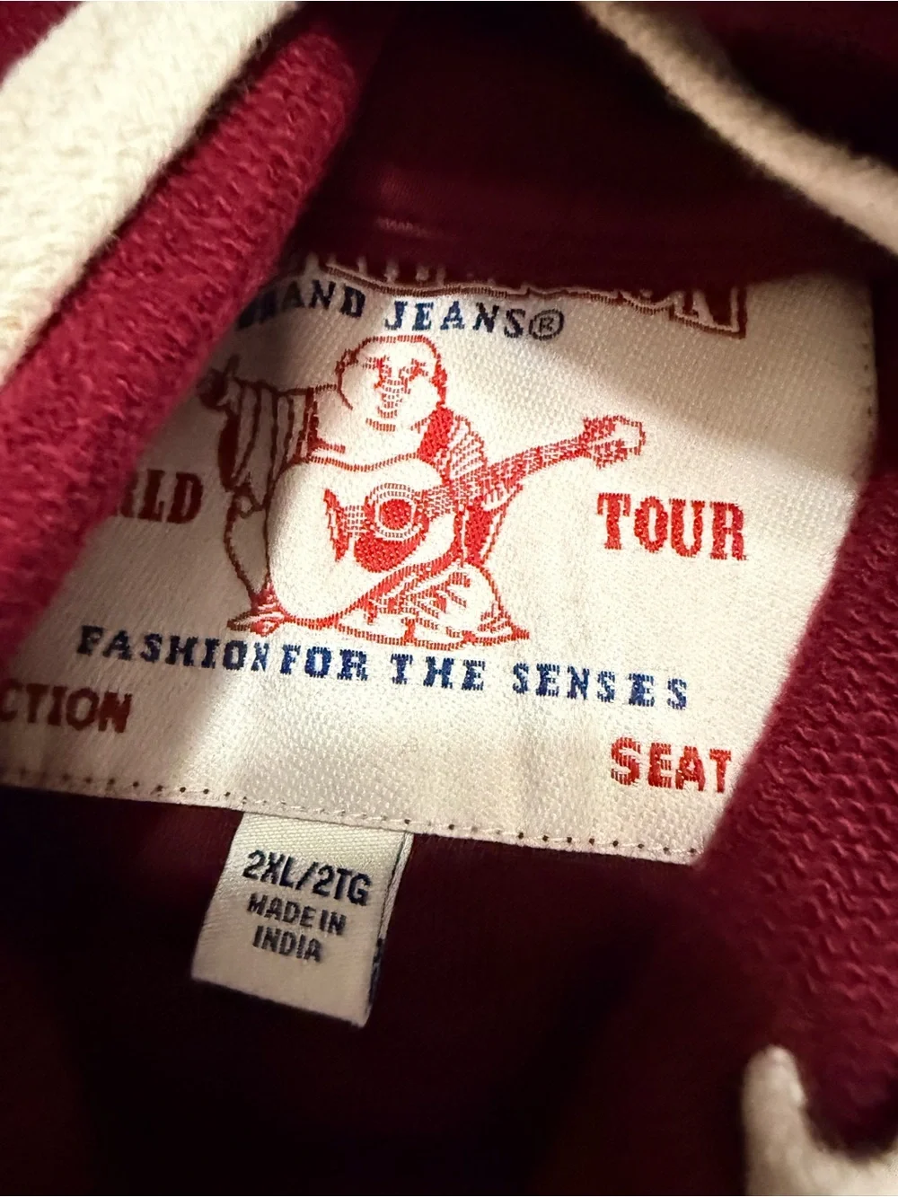 True Religion Berry Graphic Pullover Hoodie